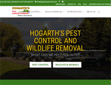 Tablet Screenshot of hogarthspestcontrol.com
